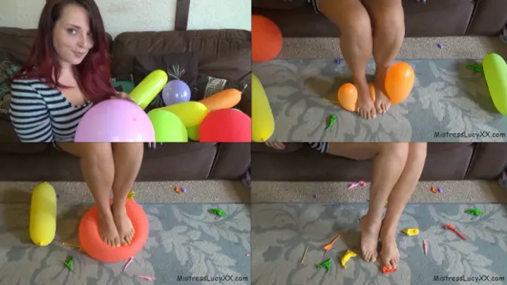 Poster: Feet vs Balloons Poster: Feet vs Balloons